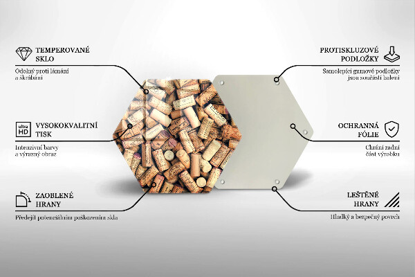 Cache plaque de cuisson Modèle sans couture de bouchons de vin