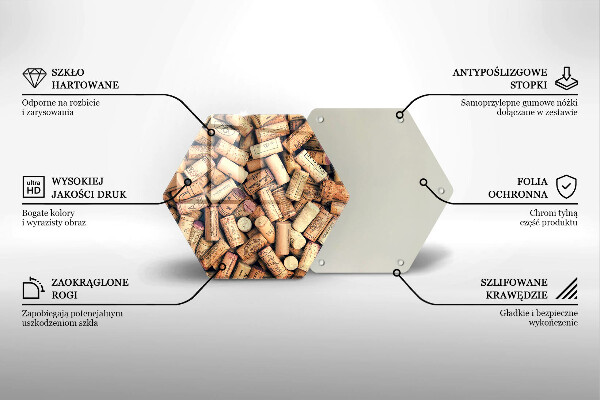 Cache plaque de cuisson Modèle sans couture de bouchons de vin