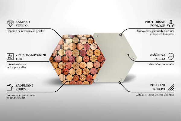 Cache plaque de cuisson Modèle de bouchons de vin