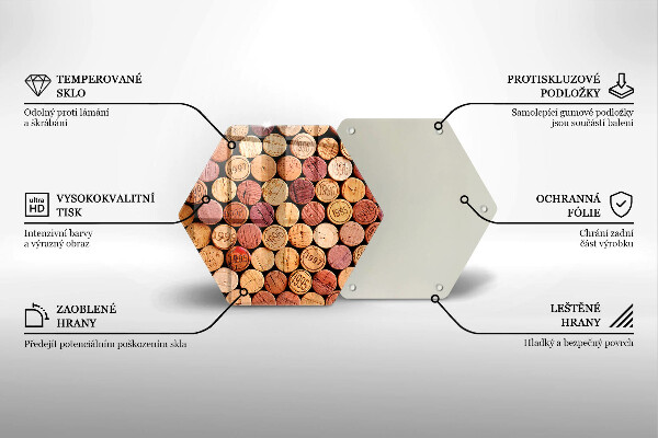 Cache plaque de cuisson Modèle de bouchons de vin