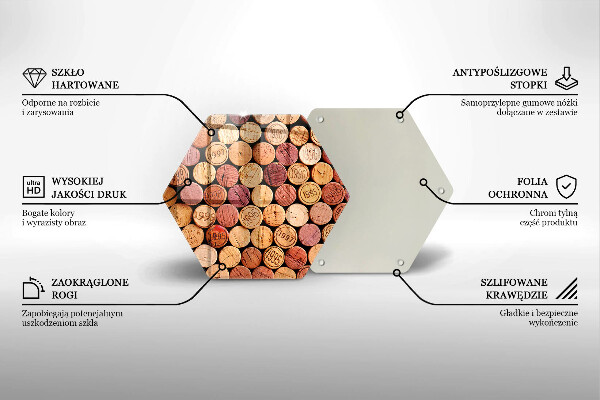 Cache plaque de cuisson Modèle de bouchons de vin