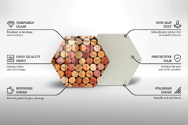 Cache plaque de cuisson Modèle de bouchons de vin