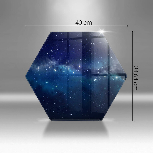 Cache plaque de cuisson Espace et étoiles