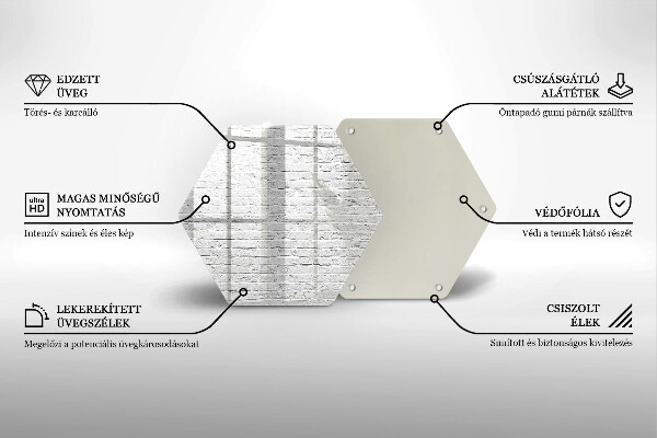 Cache plaque de cuisson Mur de briques
