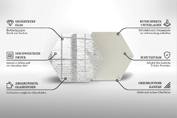 Cache plaque de cuisson Mur de briques