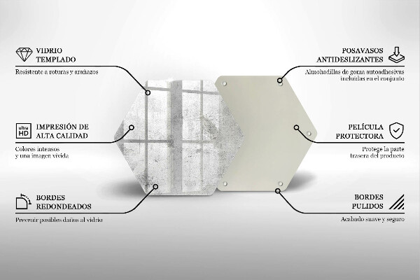 Protection plaque induction Texture béton