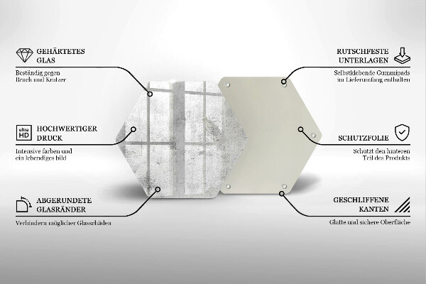 Protection plaque induction Texture béton