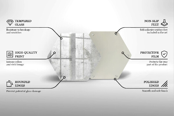 Protection plaque induction Texture béton