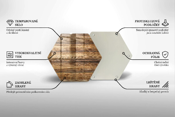 Cache plaque de cuisson Planches texturées en bois