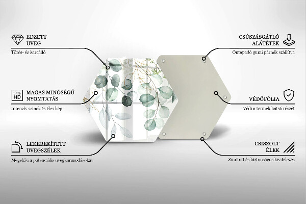 Protection plaque induction Plantes peintes