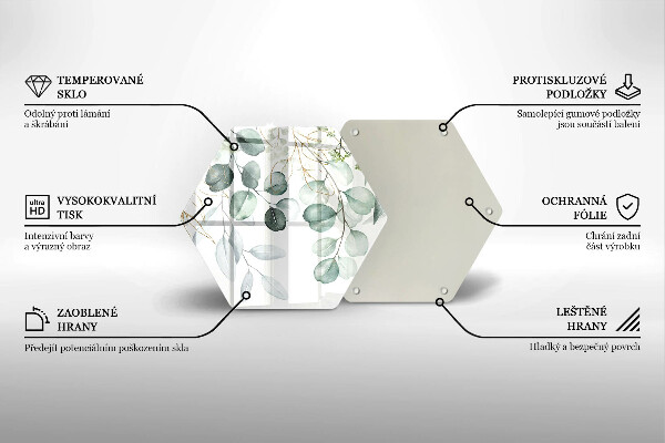 Protection plaque induction Plantes peintes