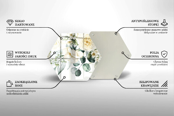 Protection plaque induction Fleurs aquarelles