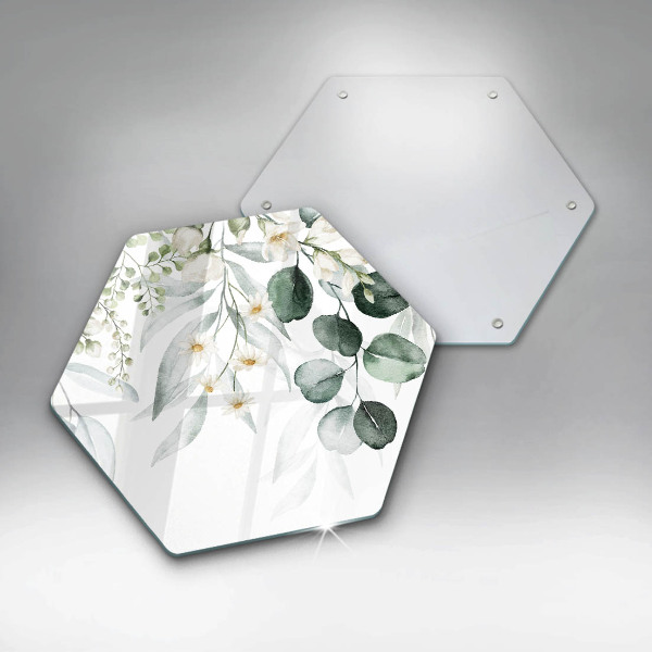 Protection plaque induction Plantes aquarelles