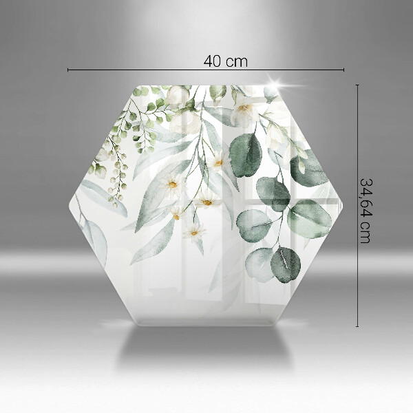 Protection plaque induction Plantes aquarelles