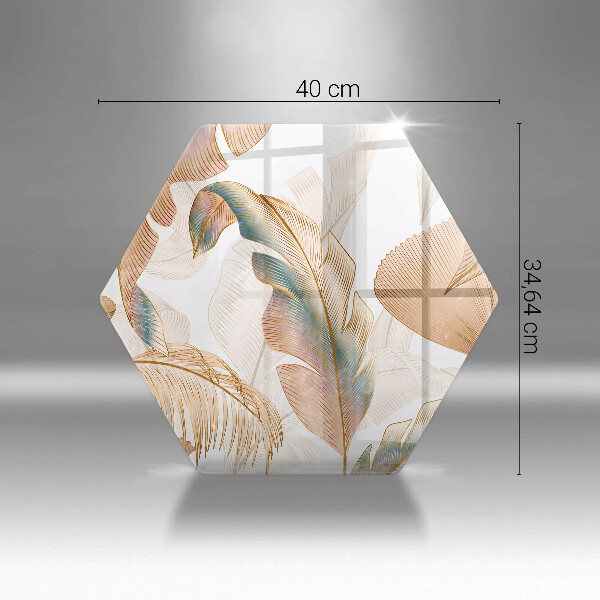 Protection plaque induction Plumes et feuilles de bohème