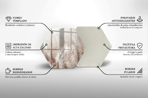 Protection plaque induction Feuilles de végétation bohème