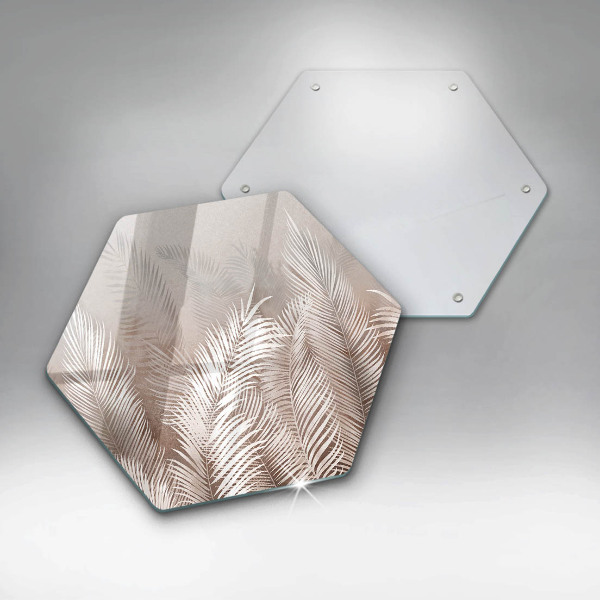 Protection plaque induction Feuilles de végétation bohème
