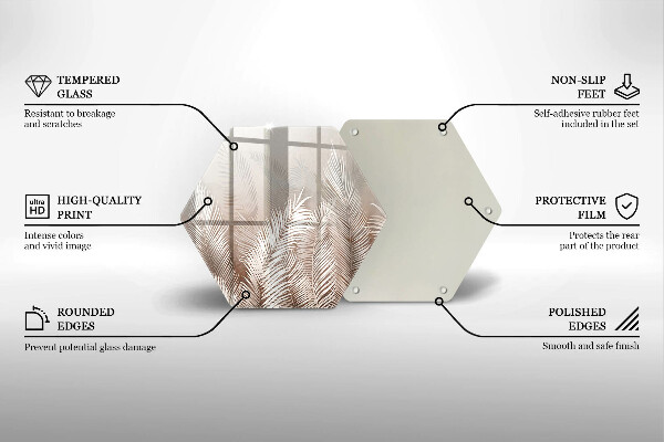 Protection plaque induction Feuilles de végétation bohème