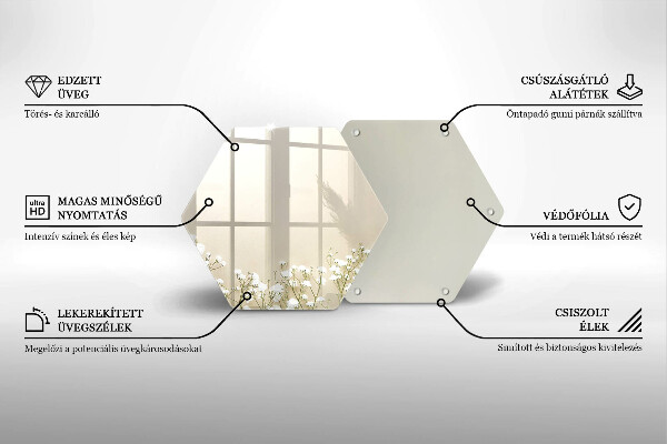 Protection plaque induction Fleurs de bohème en plâtre