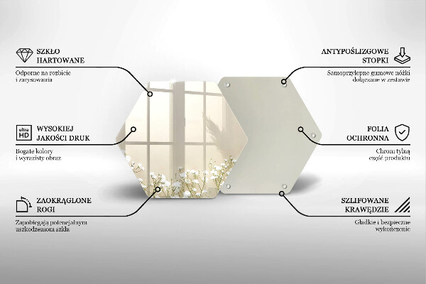 Protection plaque induction Fleurs de bohème en plâtre