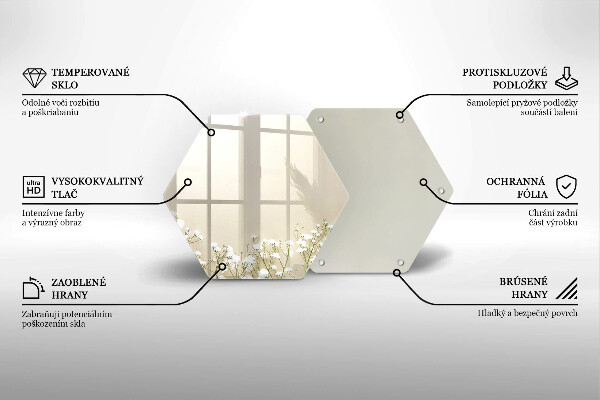 Protection plaque induction Fleurs de bohème en plâtre