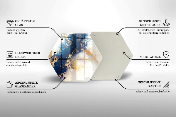 Protection plaque induction Abstraction avec du bleu