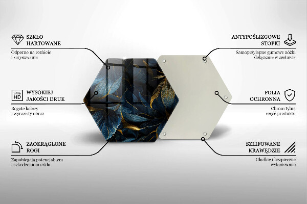 Protection plaque induction Feuilles décoratives avec de l'or