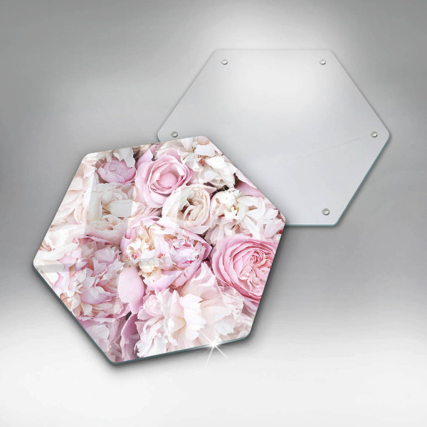 Protection plaque induction Bouquet de pivoines