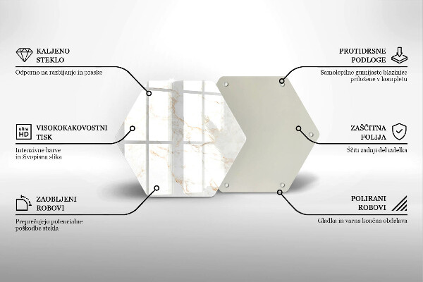 Protection plaque induction Pierre de marbre élégante