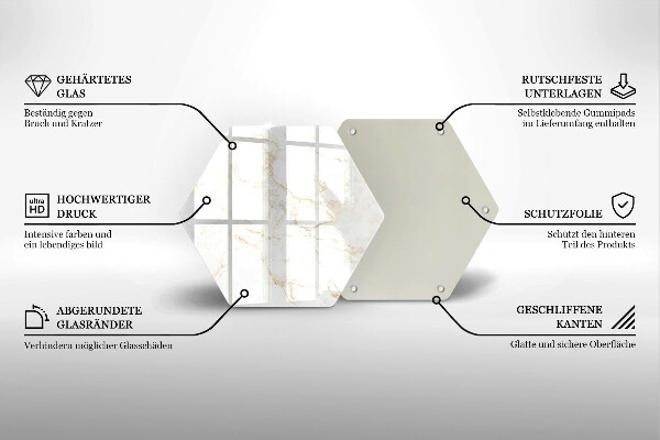 Protection plaque induction Pierre de marbre élégante