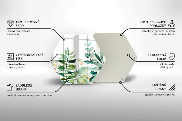 Protection plaque induction Illustration de feuilles de plantes