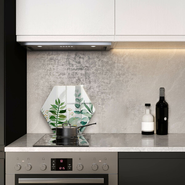 Protection plaque induction Illustration de feuilles de plantes