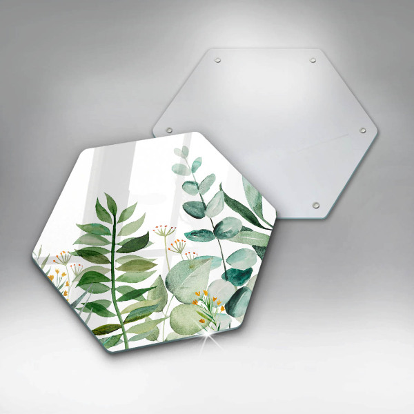 Protection plaque induction Illustration de feuilles de plantes