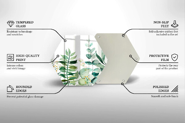 Protection plaque induction Illustration de feuilles de plantes