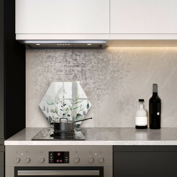 Protection plaque induction Plantes aquarelles