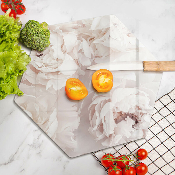 Protection plaque induction Pivoines pastel