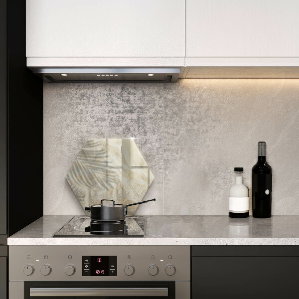 Protection plaque induction Feuilles de palmier et sable