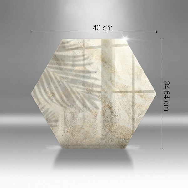 Protection plaque induction Feuilles de palmier et sable