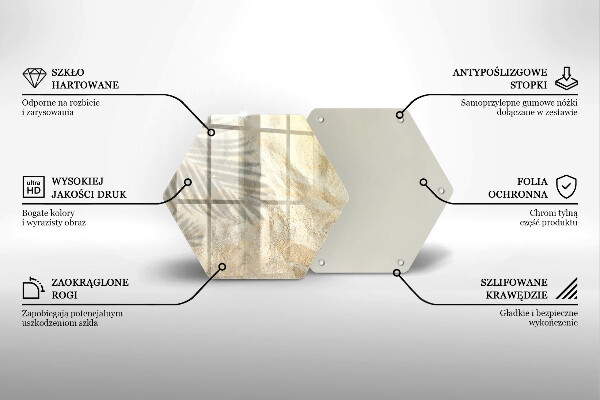 Protection plaque induction Feuilles de palmier et sable