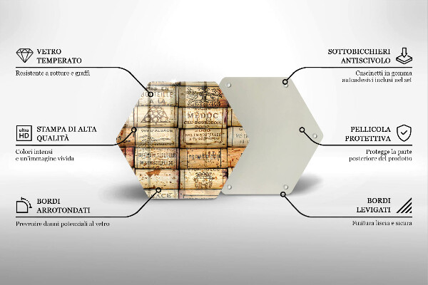 Cache plaque de cuisson Bouchons de vin anciens