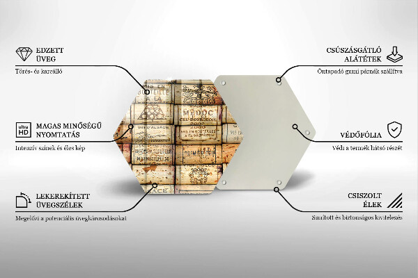 Cache plaque de cuisson Bouchons de vin anciens