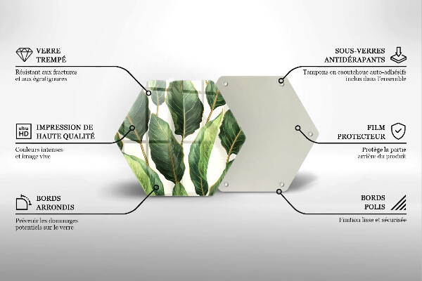 Protection plaque induction Feuilles de banane