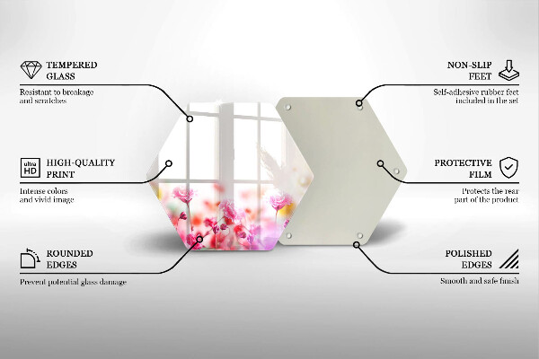 Protection plaque induction Prairie fleurie