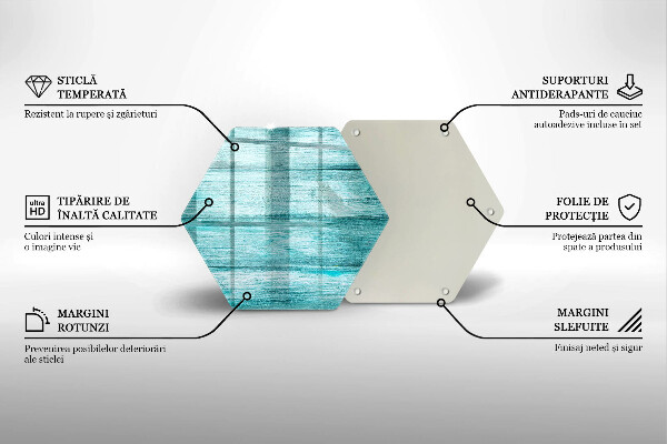 Protection plaque induction Planches de bois vintage