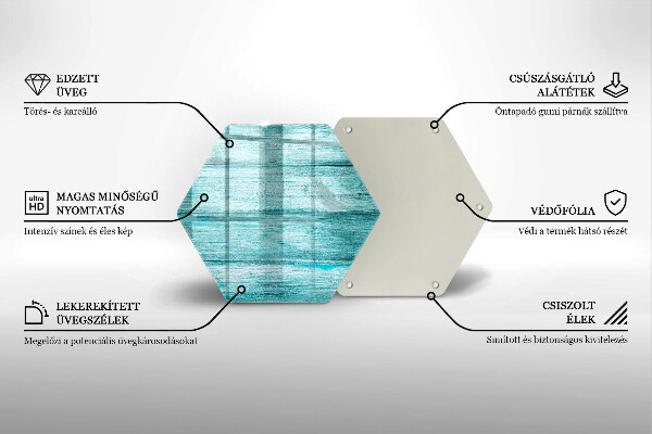 Protection plaque induction Planches de bois vintage