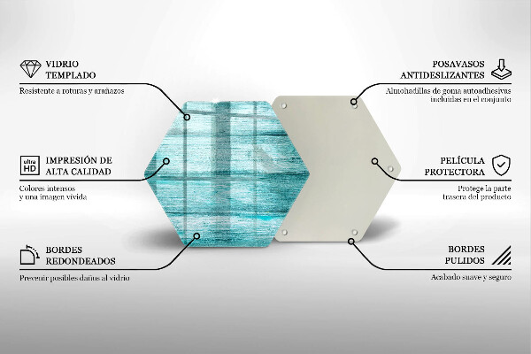 Protection plaque induction Planches de bois vintage