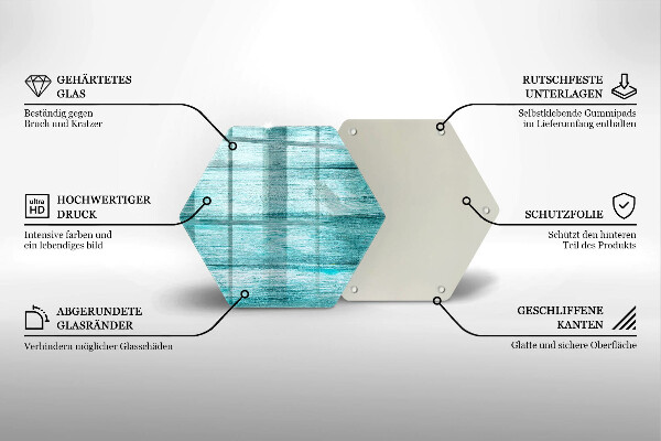 Protection plaque induction Planches de bois vintage