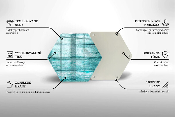 Protection plaque induction Planches de bois vintage