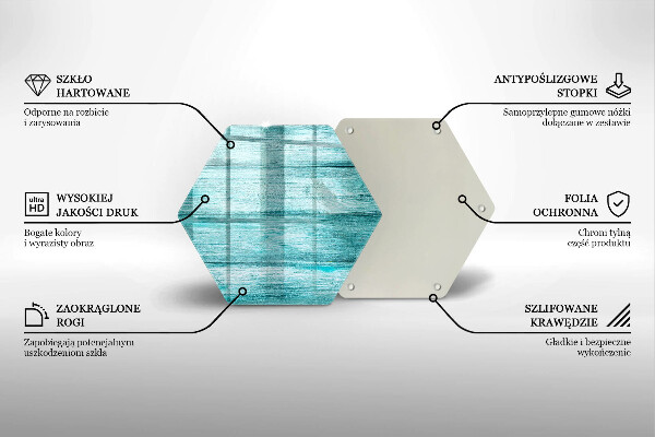 Protection plaque induction Planches de bois vintage