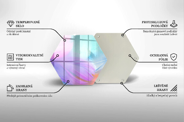 Protection plaque induction Plumes pastels